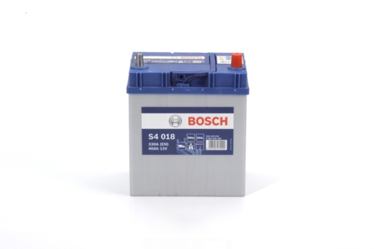 Батарея аккумуляторная Bosch 0092S40180 40А/ч 330А обратная полярн. тонкие вынос. (Азия) клеммы